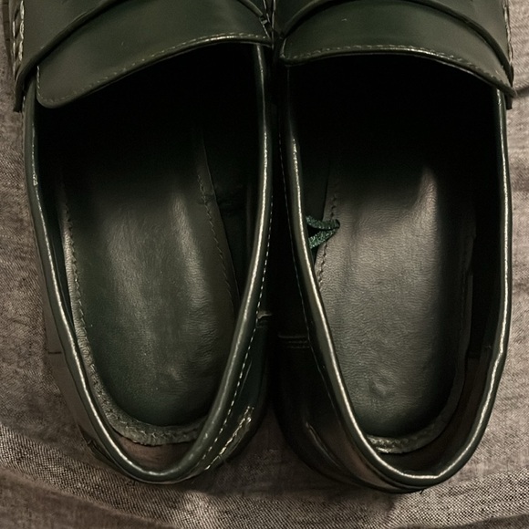 ZARA loafers shoes platform dark green in size 37 - Picture 11 of 14
